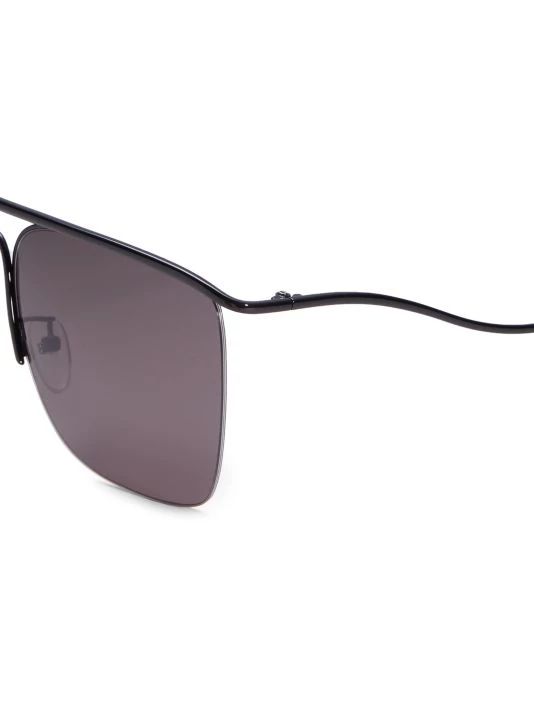 Balenciaga 61MM Rectangular Metal Sunglasses For Men - Image 3