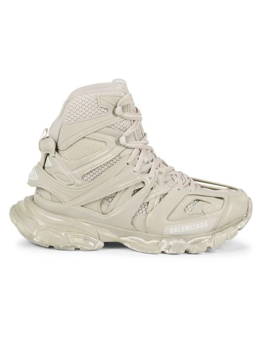 Balenciaga Mixed-Media High-Top Track Sneakers For Men