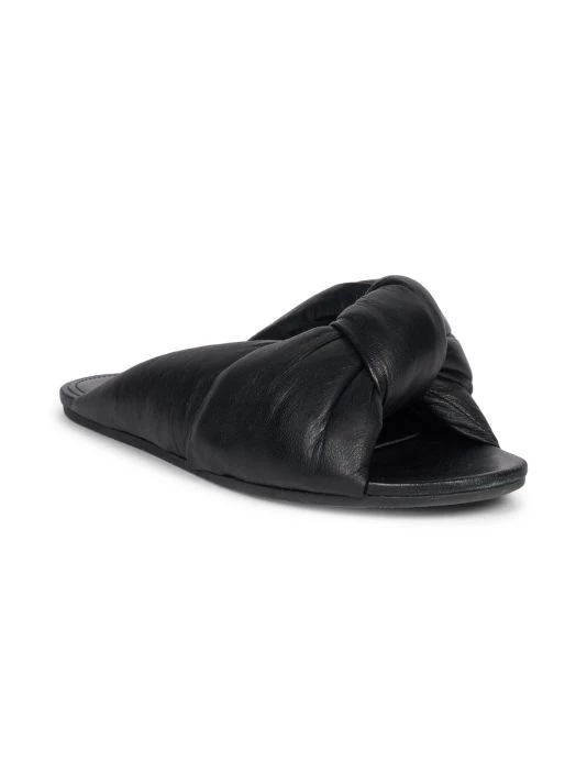 Balenciaga Drapy Padded Leather Sandals - Image 2