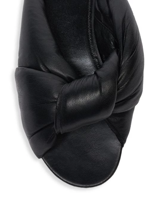 Balenciaga Drapy Padded Leather Sandals - Image 4
