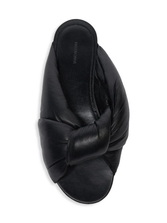 Balenciaga Drapy Padded Leather Sandals - Image 5