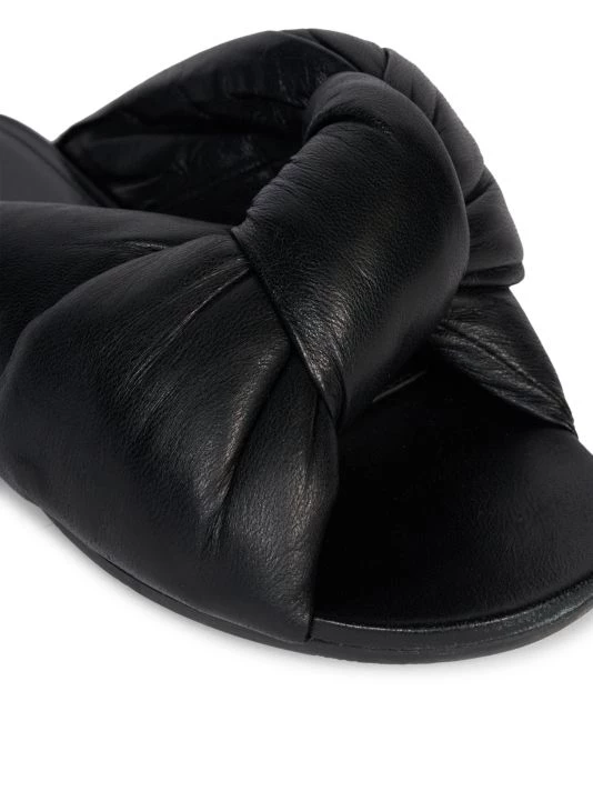 Balenciaga Drapy Padded Leather Sandals - Image 6