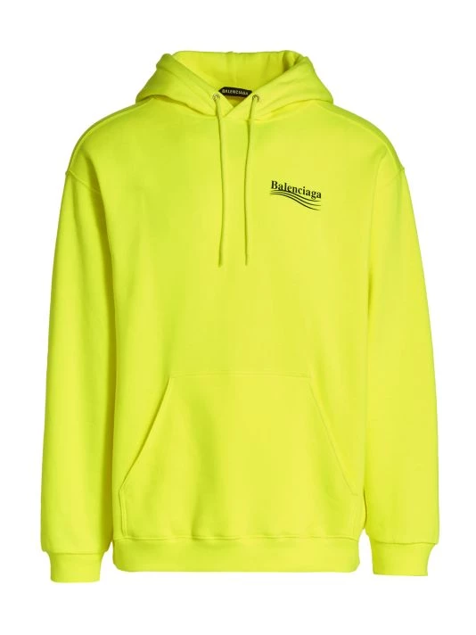 Balenciaga Political Campaign Fluorescent Hoodie For Men
