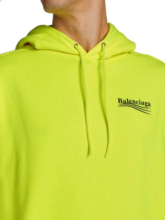Balenciaga Political Campaign Fluorescent Hoodie For Men - Image 6