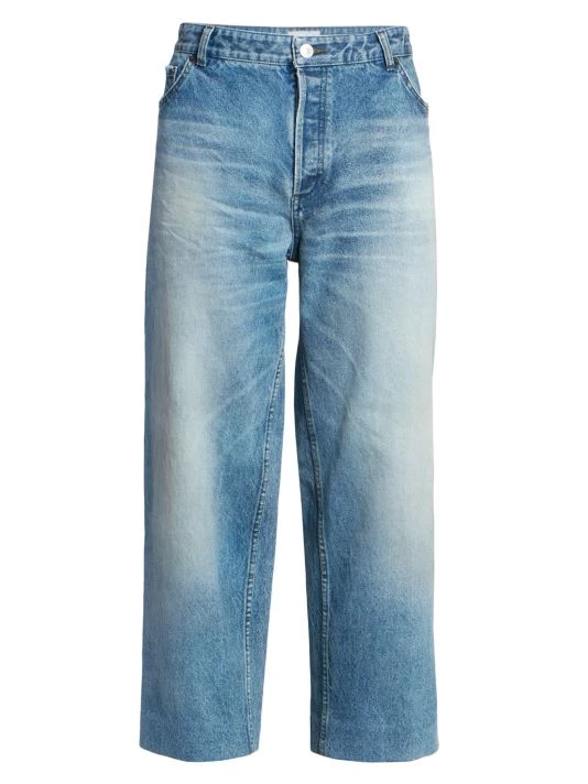 Balenciaga Wide-Leg Ankle Crop Jeans