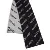 Balenciaga Wool Logo Scarf For Men Black White