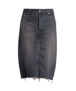 Balenciaga Combination Denim Skirt & Shorts