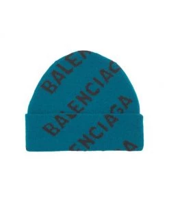 Balenciaga All Over Logo Beanie