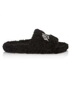 Balenciaga Paris Furry Slides For Men
