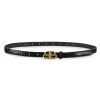 Balenciaga BB Super T Croc-Embossed Leather Belt