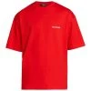 Balenciaga Cotton Logo T-Shirt For Men Bright Red White