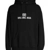 Balenciaga Monogram Logo Cotton Hoodie For Men