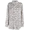 Balenciaga Logo Fluid Button-Up Blouse