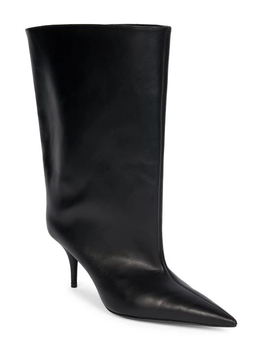 Balenciaga Waders 70 Leather Short Boots - Image 2