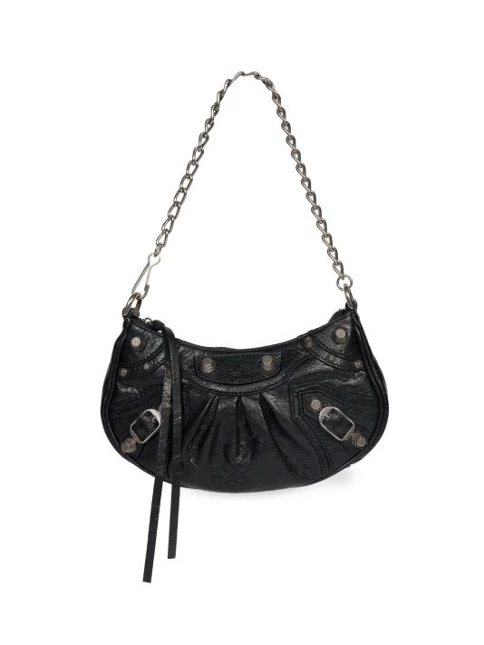 Balenciaga Le Cagole Mini Leather Shoulder Bag Lipstick Pink - Image 3