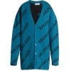 Balenciaga Oversized Logo Cardigan Blue Black
