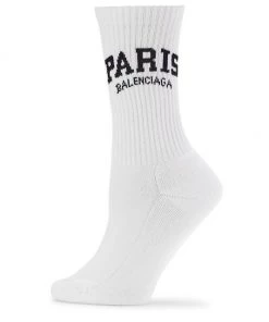 Balenciaga Paris Logo Tennis Socks