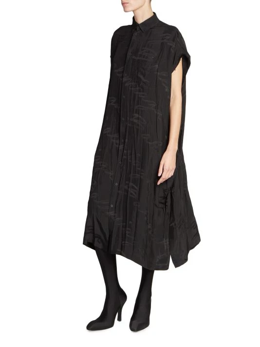 Balenciaga Hammered Logo Midi-Dress - Image 2