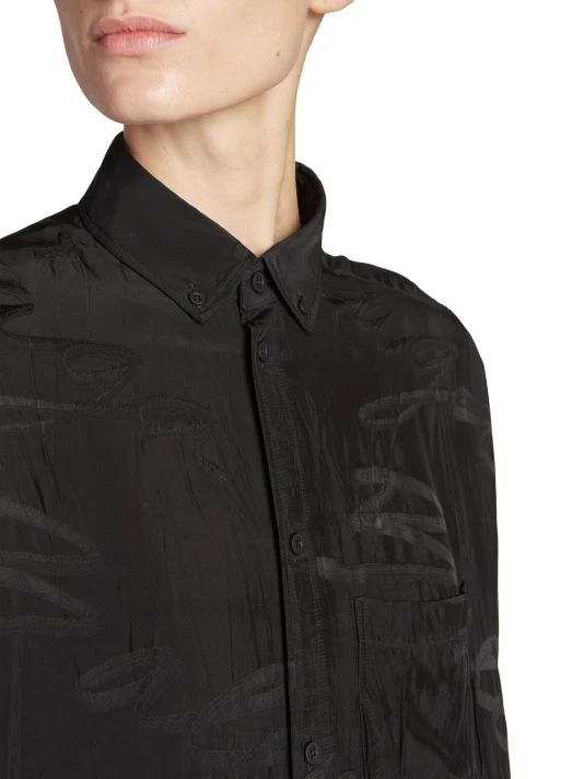 Balenciaga Hammered Logo Midi-Dress - Image 6