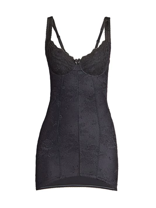 Balenciaga Floral Lace Body-Con Minidress