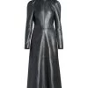Balenciaga Fitted Fetish Leather Midi-Dress